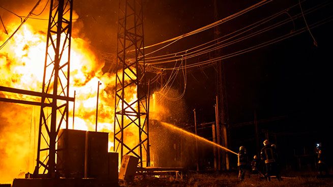 Ночная атака России: под огнём энергетическая инфраструктура Украины