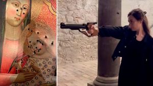 В Швейцарии политика-мусульманку оштрафовали за стрельбу по иконе Богородицы